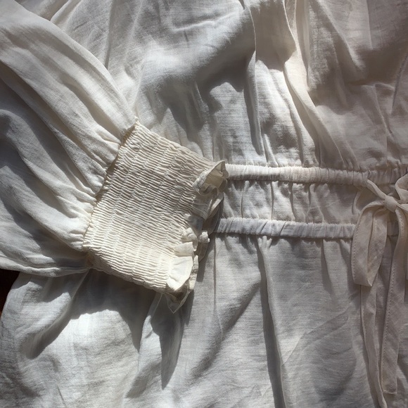 Ava & Viv White Puff Sleeve Blouse - Picture 4 of 5